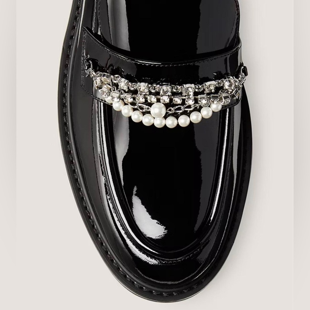 Stuart Weitzman Pearldrop Slip On Platform Loafer Flats - NWT - Picture 6 of 15